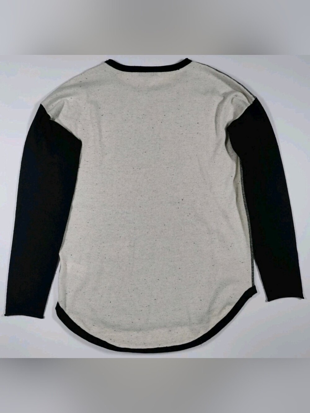 Smartwool Heathered Gray And Black Wool Blend Long Sleeve Shirt Size M - Picture 4 of 8